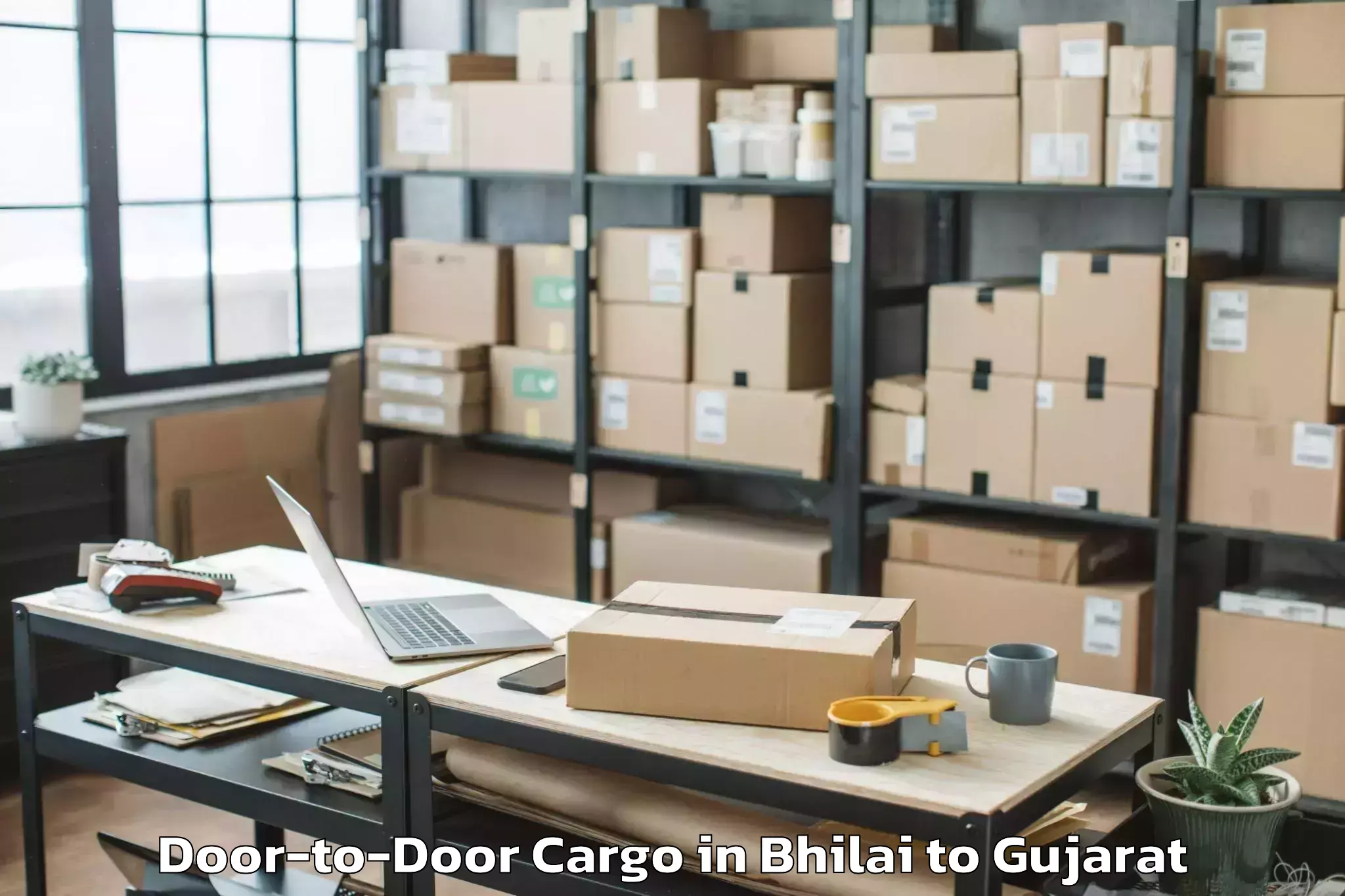 Reliable Bhilai to Unjha Door To Door Cargo